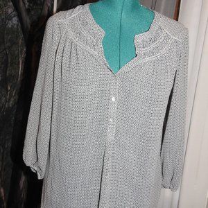 Max Studio blouse henley top